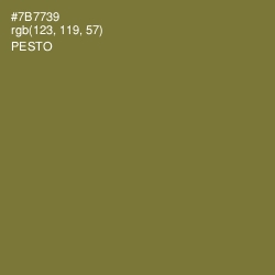 #7B7739 - Pesto Color Image