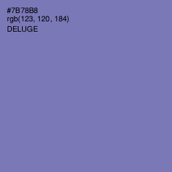 #7B78B8 - Deluge Color Image