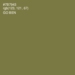 #7B7943 - Go Ben Color Image