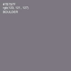 #7B797F - Boulder Color Image