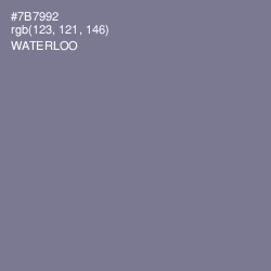 #7B7992 - Waterloo  Color Image