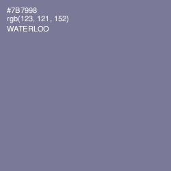 #7B7998 - Waterloo  Color Image