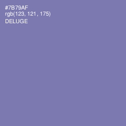 #7B79AF - Deluge Color Image