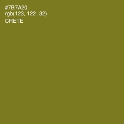 #7B7A20 - Crete Color Image