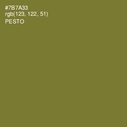#7B7A33 - Pesto Color Image