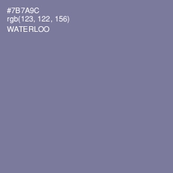 #7B7A9C - Waterloo  Color Image