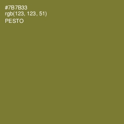 #7B7B33 - Pesto Color Image