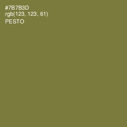 #7B7B3D - Pesto Color Image
