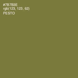 #7B7B3E - Pesto Color Image