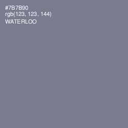 #7B7B90 - Waterloo  Color Image