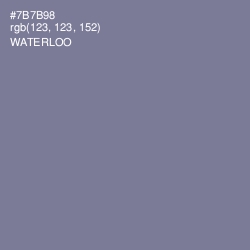#7B7B98 - Waterloo  Color Image