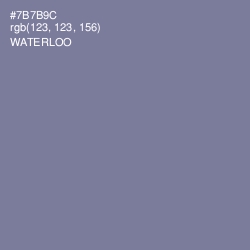 #7B7B9C - Waterloo  Color Image