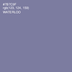 #7B7C9F - Waterloo  Color Image