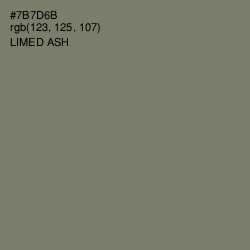 #7B7D6B - Limed Ash Color Image