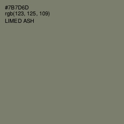 #7B7D6D - Limed Ash Color Image