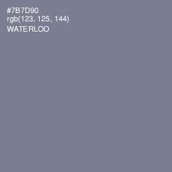 #7B7D90 - Waterloo  Color Image