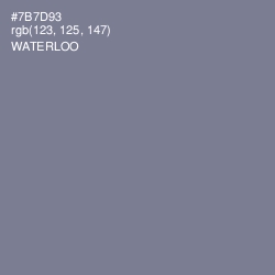 #7B7D93 - Waterloo  Color Image