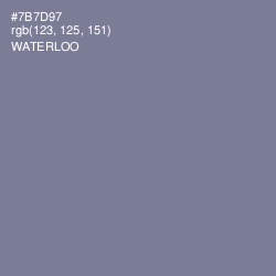 #7B7D97 - Waterloo  Color Image