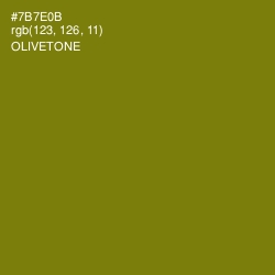 #7B7E0B - Olivetone Color Image