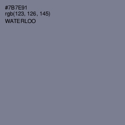 #7B7E91 - Waterloo  Color Image