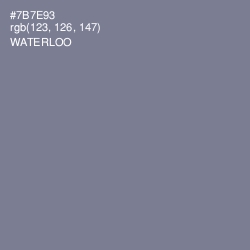 #7B7E93 - Waterloo  Color Image