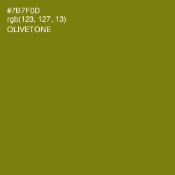 #7B7F0D - Olivetone Color Image