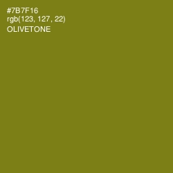 #7B7F16 - Olivetone Color Image