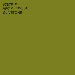 #7B7F1F - Olivetone Color Image