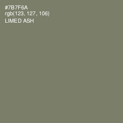 #7B7F6A - Limed Ash Color Image