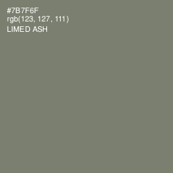 #7B7F6F - Limed Ash Color Image