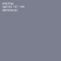 #7B7F90 - Waterloo  Color Image