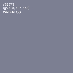 #7B7F91 - Waterloo  Color Image