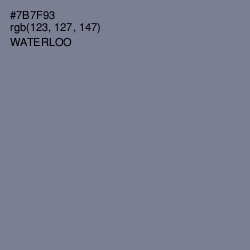 #7B7F93 - Waterloo  Color Image