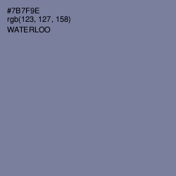 #7B7F9E - Waterloo  Color Image