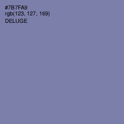 #7B7FA9 - Deluge Color Image