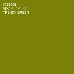 #7B8006 - Trendy Green Color Image
