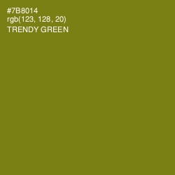 #7B8014 - Trendy Green Color Image