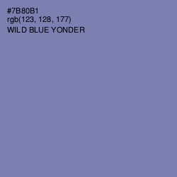 #7B80B1 - Wild Blue Yonder Color Image