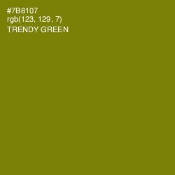 #7B8107 - Trendy Green Color Image