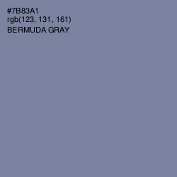 #7B83A1 - Bermuda Gray Color Image