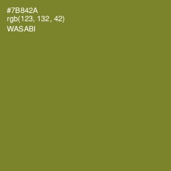 #7B842A - Wasabi Color Image