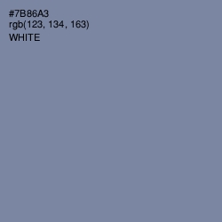 #7B86A3 - Bermuda Gray Color Image