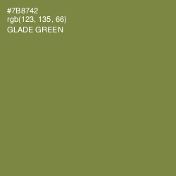 #7B8742 - Glade Green Color Image