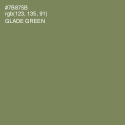 #7B875B - Glade Green Color Image
