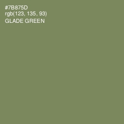 #7B875D - Glade Green Color Image