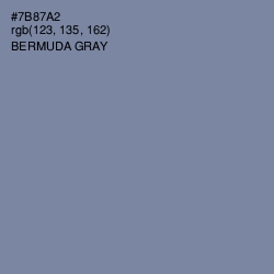 #7B87A2 - Bermuda Gray Color Image