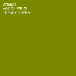 #7B8802 - Trendy Green Color Image