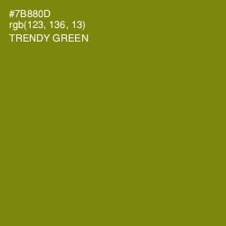 #7B880D - Trendy Green Color Image