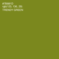 #7B881D - Trendy Green Color Image