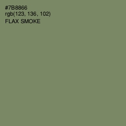 #7B8866 - Flax Smoke Color Image